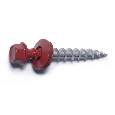 Self-Drilling Screw, #10 X 1-1/2 In, Painted Steel Hex Head Hex Drive, 86 PK